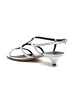 White Leather Sandals JULIE DEE | ZE206BIANCO